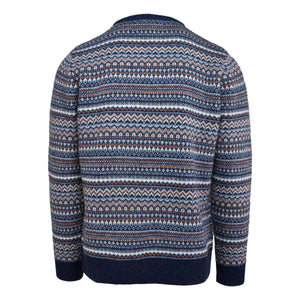 Fairisle Crewneck Sweater Blue - Sweater