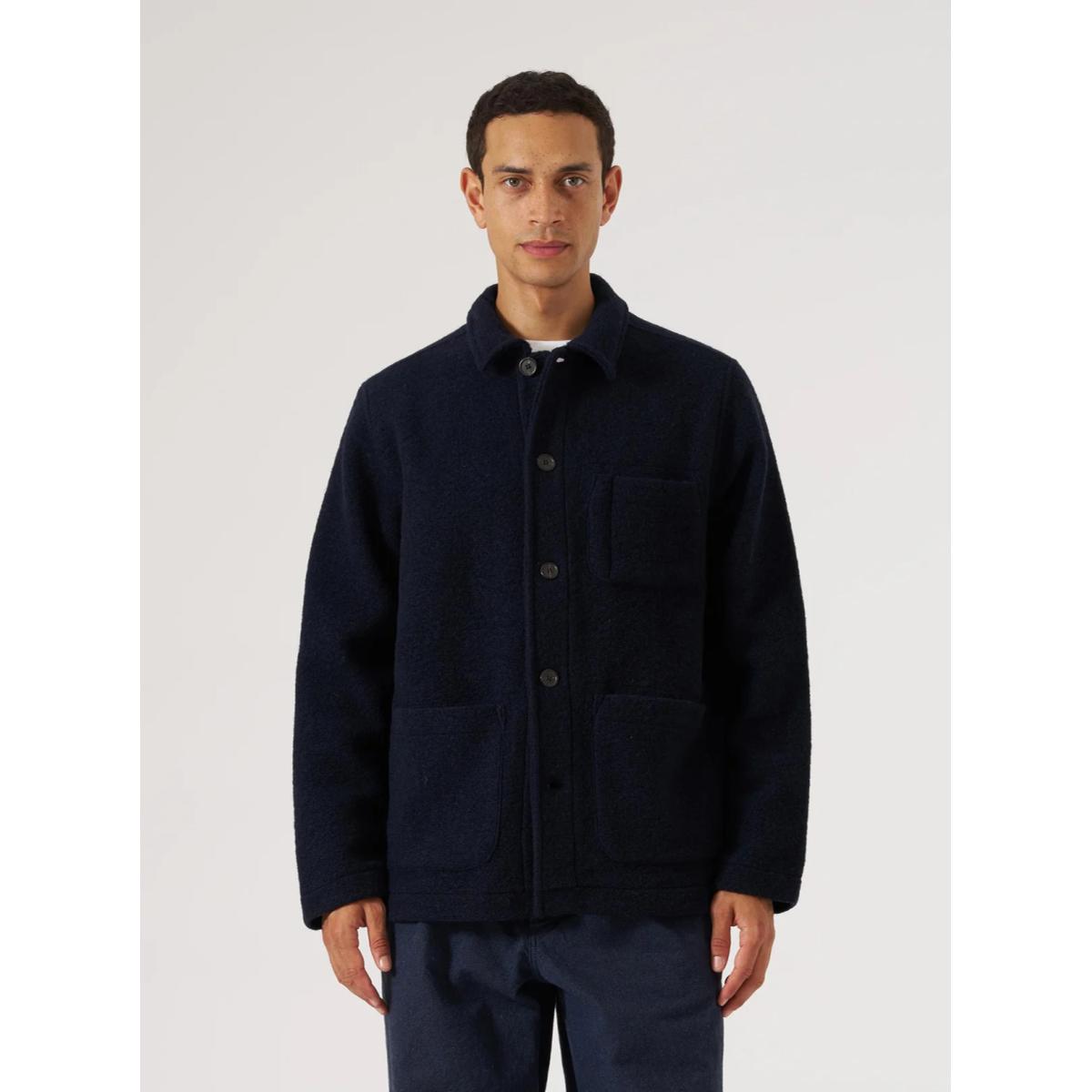 Field Jacket Navy Wool - Jacket