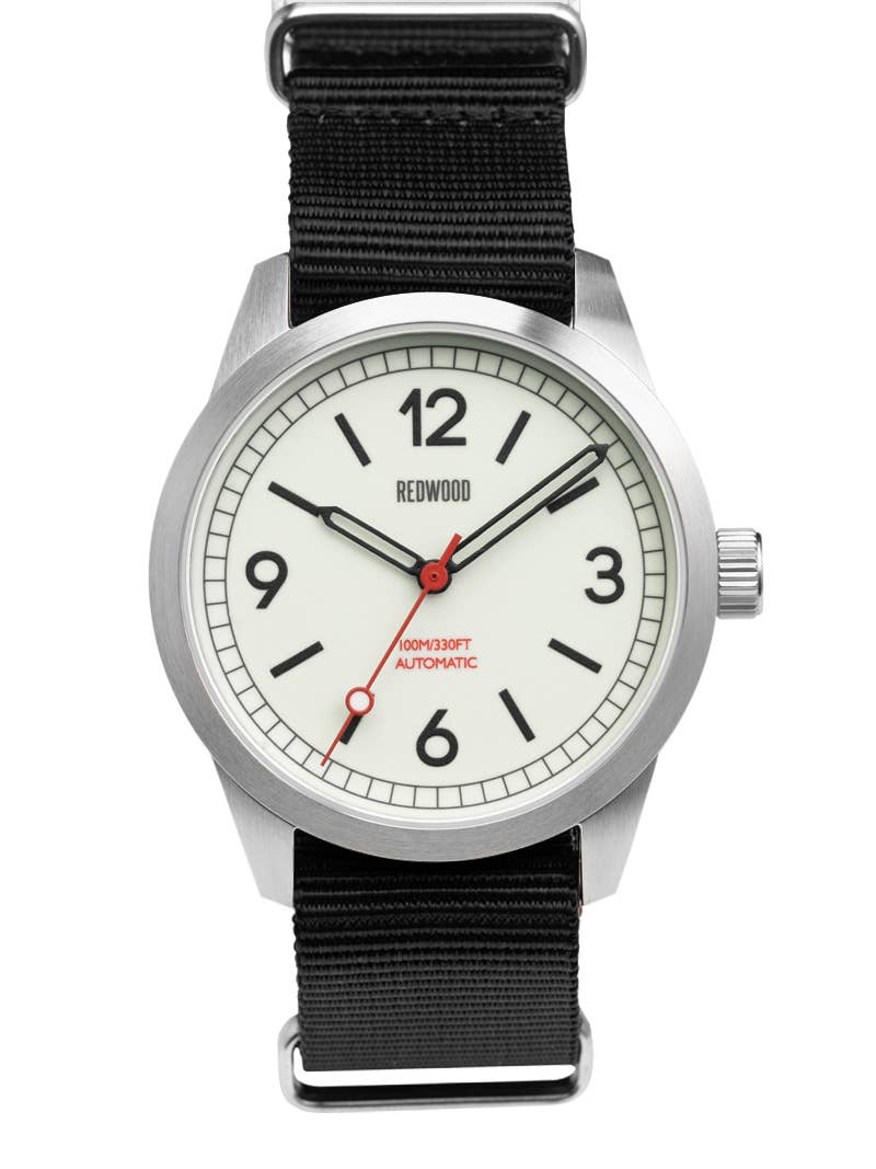 Field V3 Polar White - Black Nylon - watch