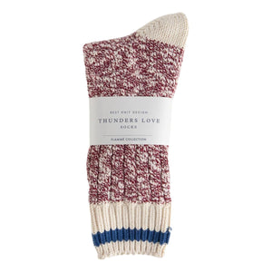 Flammé Collection Douglas Burgundy Socks - Socks