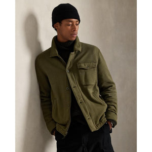 Fleece Deck Jacket Company Olive - knitwear