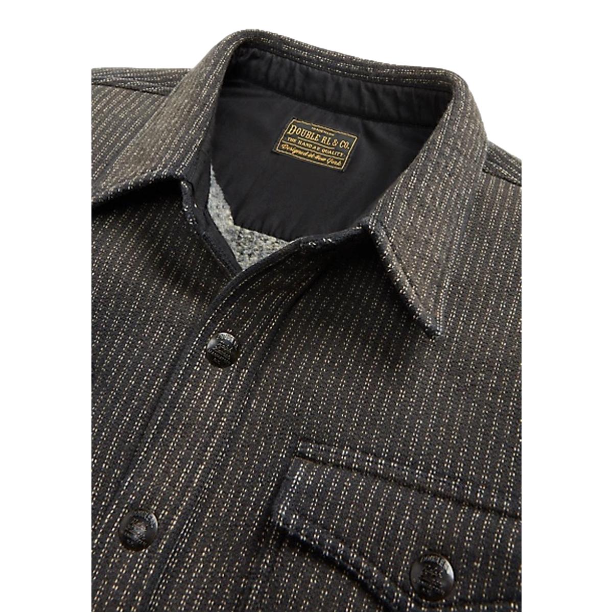 Fleece Jacquard Workshirt Black Multi