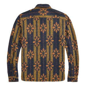 Floral Jacquard Workshirt Plum Multi - Overshirt