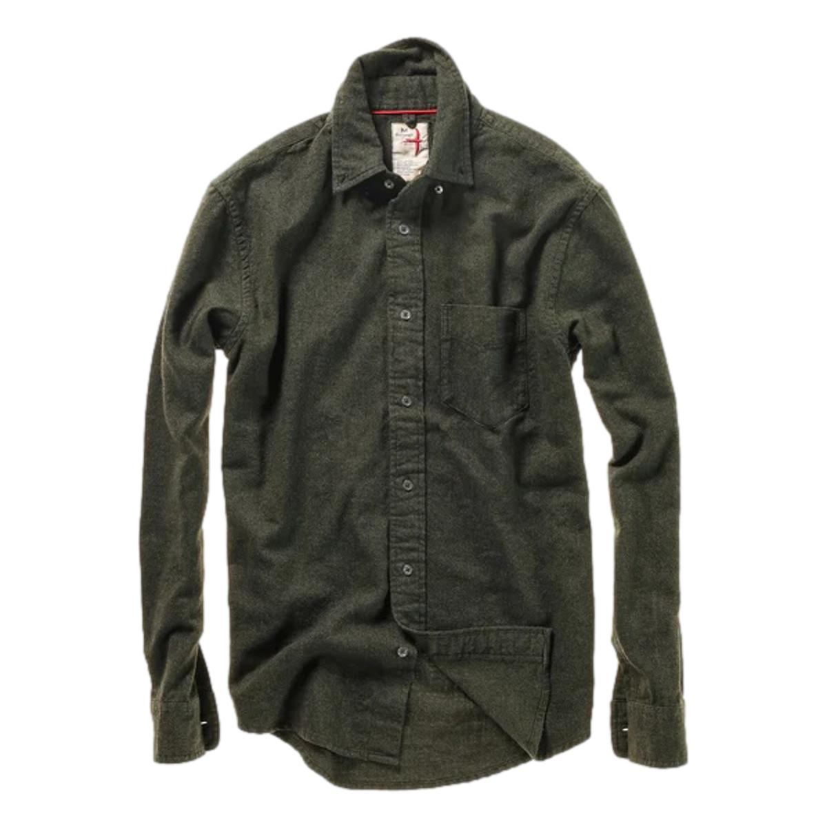 Flyweight Brushed Twill Button Down Dk Loden - Shirts