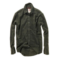 Flyweight Brushed Twill Button Down Dk Loden - Shirts