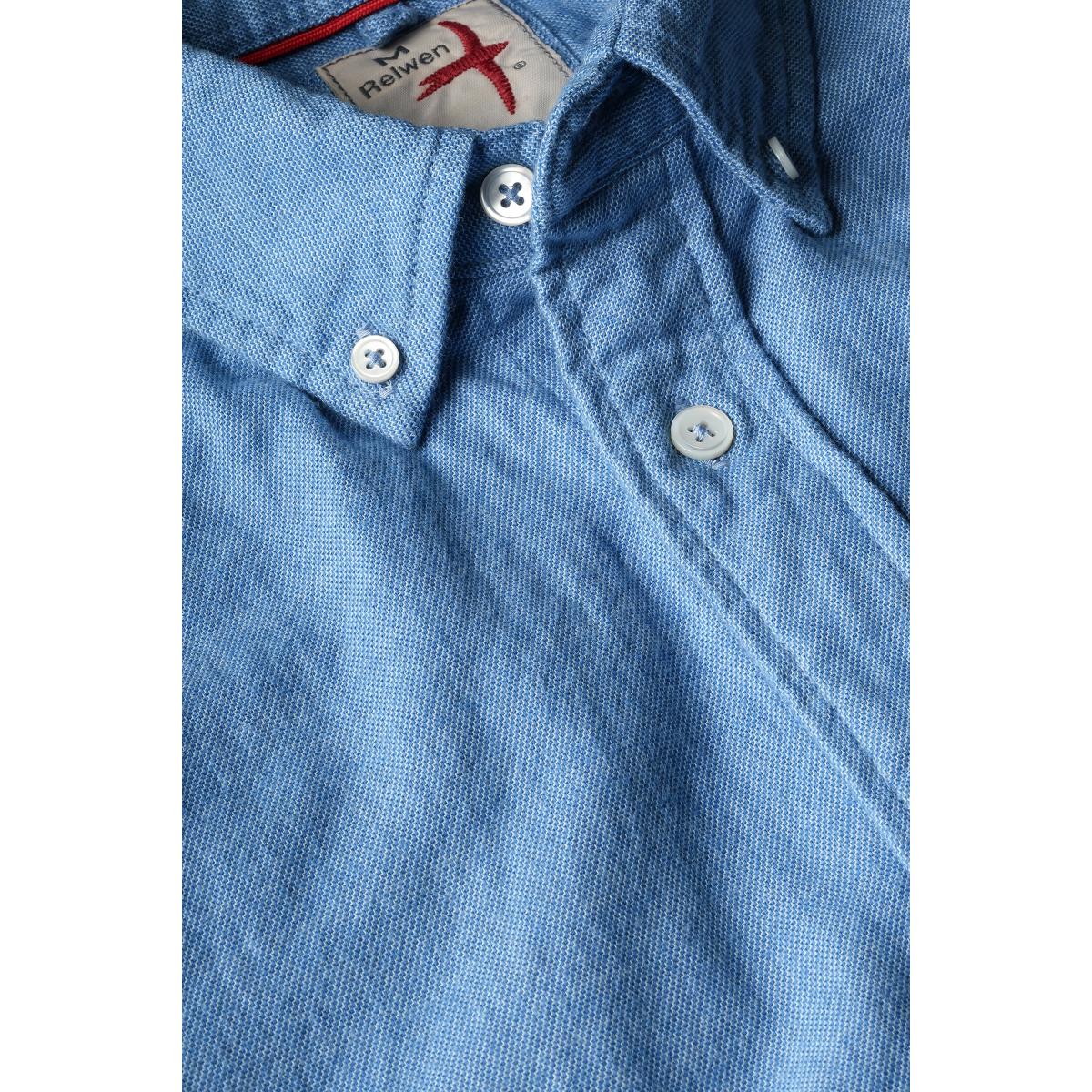 Flyweight Flannel Fench Blue Twill - Shirts