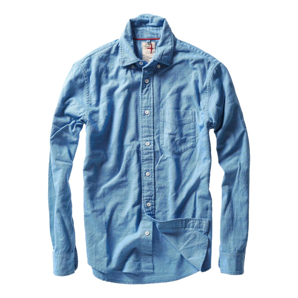 Flyweight Flannel Fench Blue Twill - Shirts