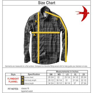 Flyweight Flannel Fench Blue Twill - Shirts