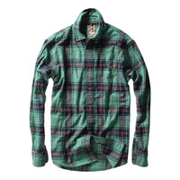 Flyweight Flannel Green Navy Multi - Shirts