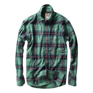 Flyweight Flannel Green Navy Multi - Shirts