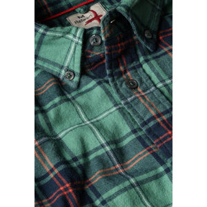 Flyweight Flannel Green Navy Multi - Shirts