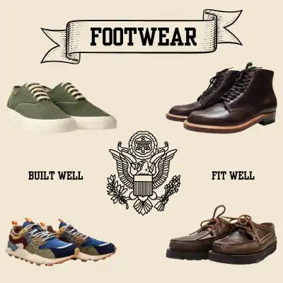 Footwear advertisement.