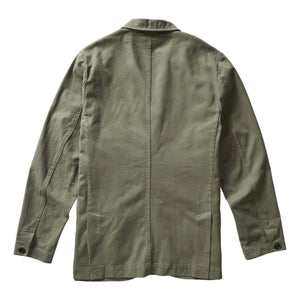 Foundation Sportcoat Organic Smoked Olive Twill - Blazer