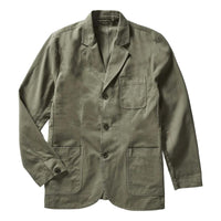 Foundation Sportcoat Organic Smoked Olive Twill - Blazer