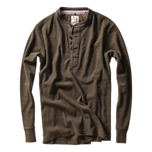 French Rib Henley Loden Heather - Henley