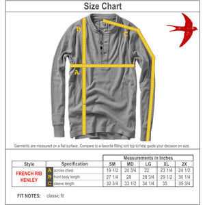 French Rib Henley Loden Heather - Henley