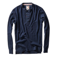 French Rib Henley Navy Heather - Henley