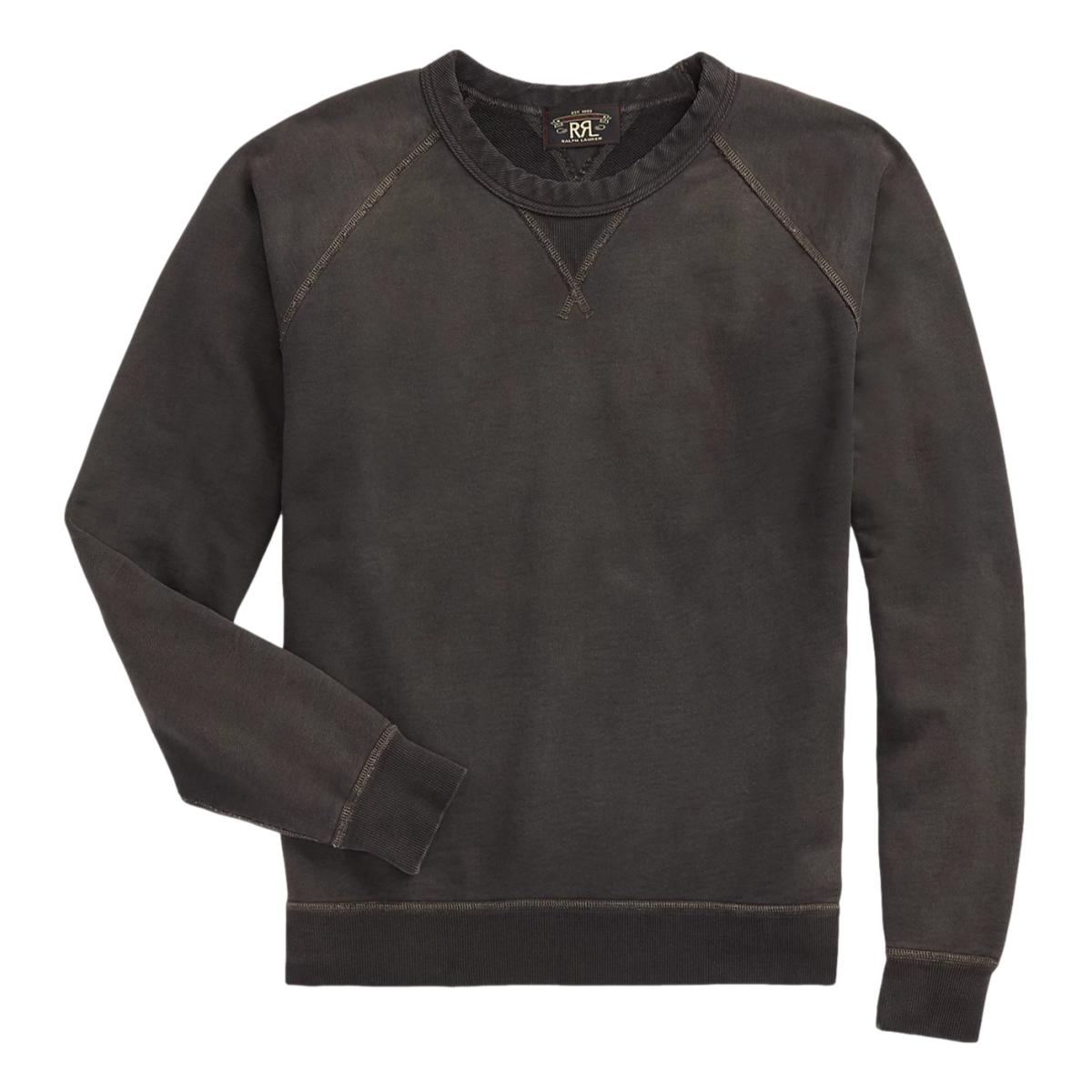 French Terry Crewneck Black Indigo - Sweatshirt
