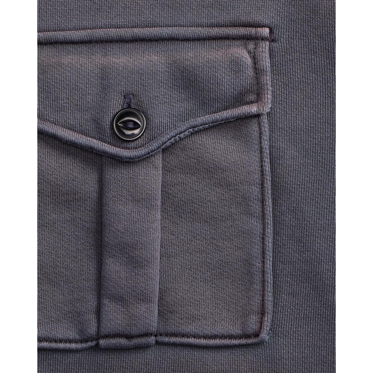 French Terry Graphic Sweatshirt Faded Blue - sweatshirt