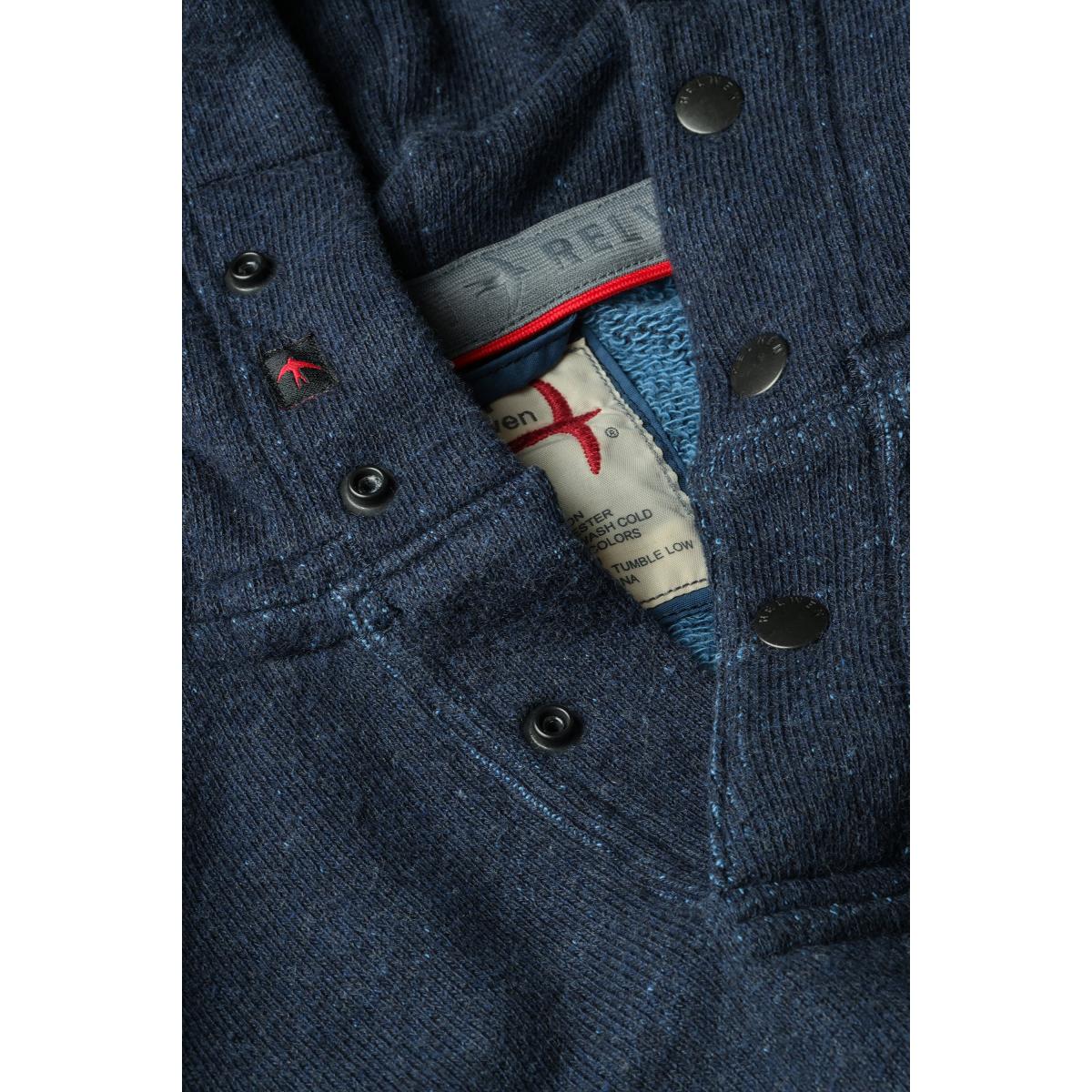 Frenchloom Hoodie Navy Heather - Sweatshirt