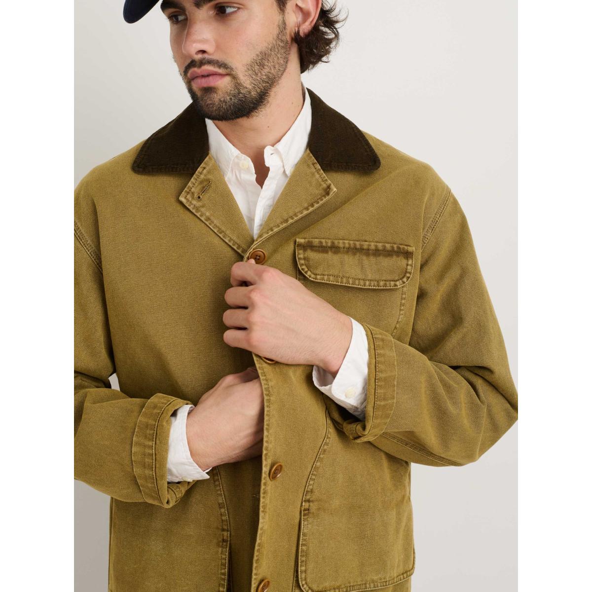 Frontier Jacket In Canvas Khaki - Jacket