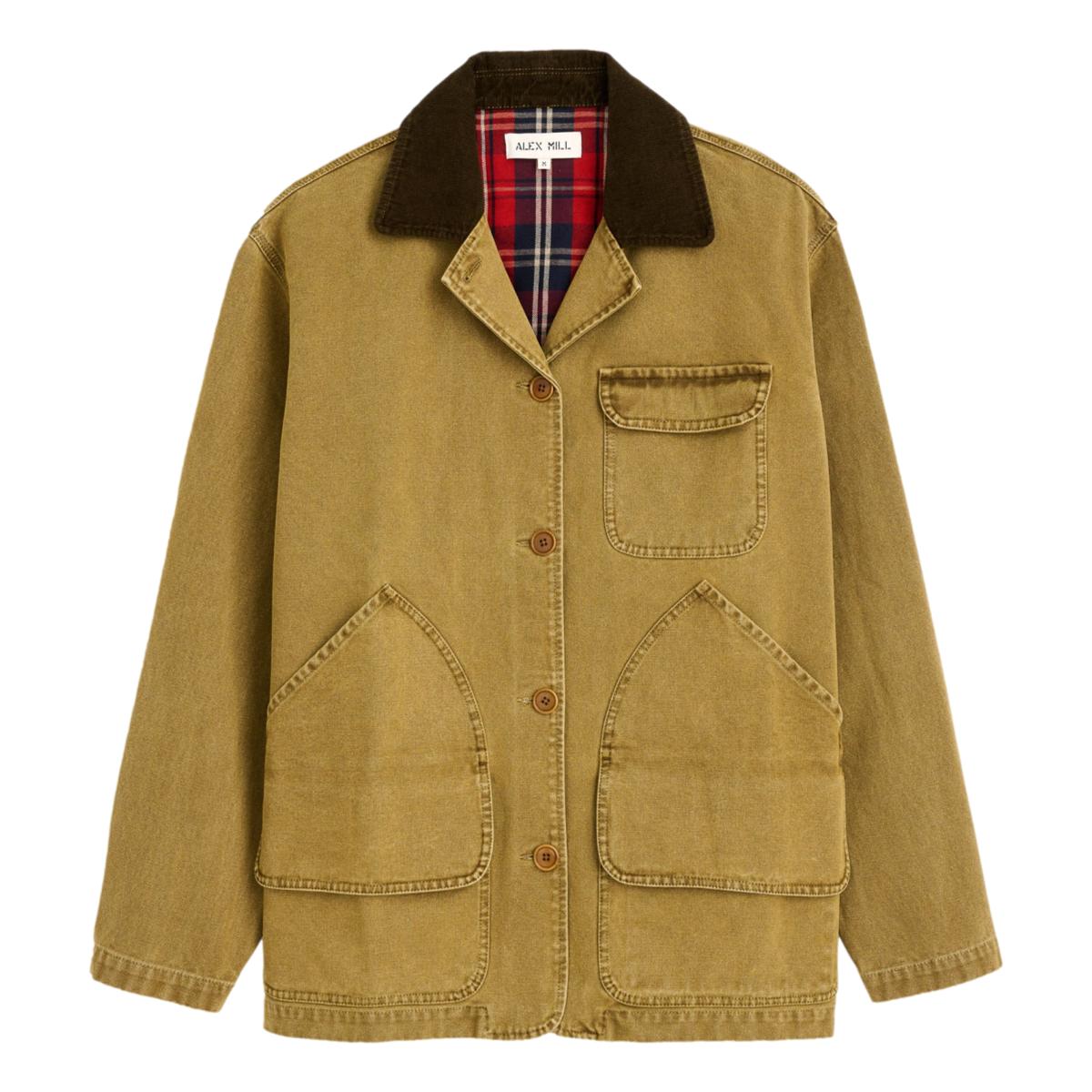 Frontier Jacket In Canvas Khaki - Jacket