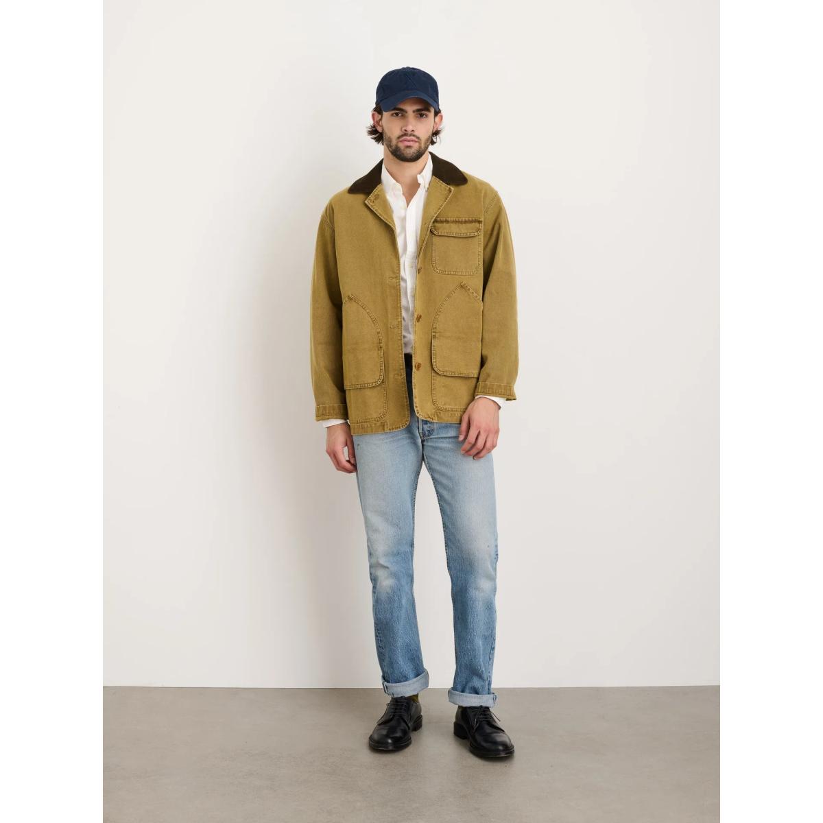 Frontier Jacket In Canvas Khaki - Jacket