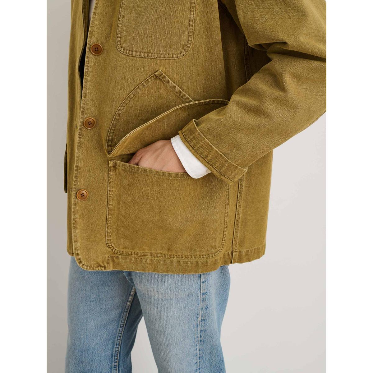 Frontier Jacket In Canvas Khaki - Jacket