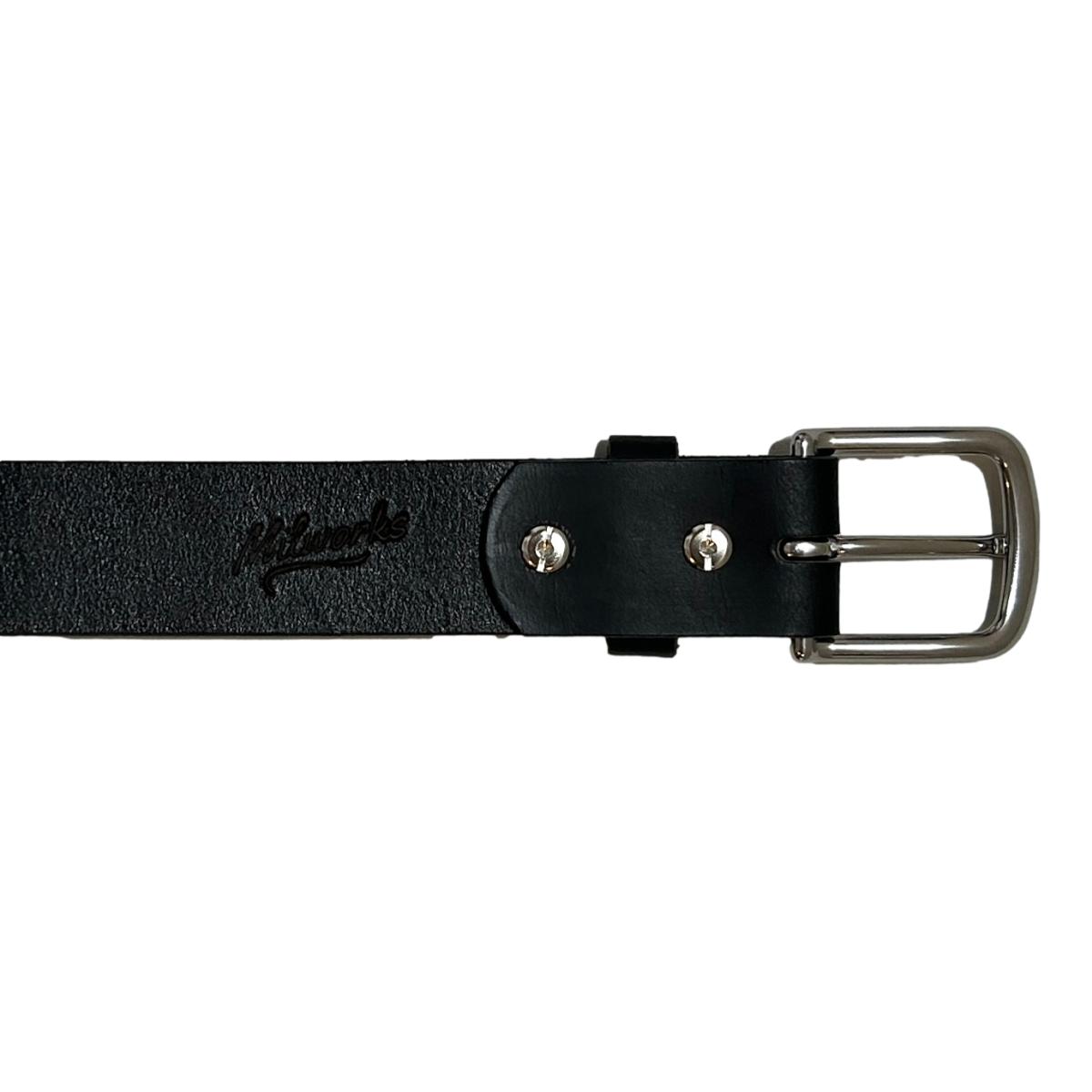 Full-Grain Black Leather Belt 1-1/2’’ - Belts