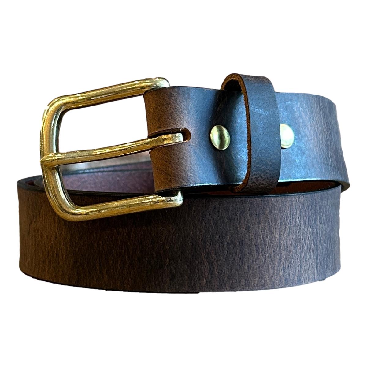 Full-Grain Crazy Horse Leather Belt 1-1/2’’ - Belts