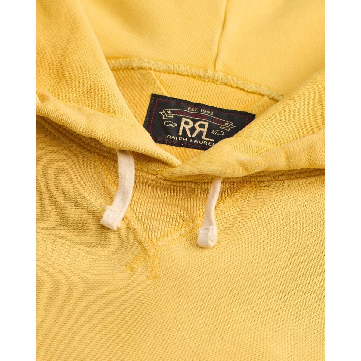 Garment-Dyed Fleece Hoodie Campus Yellow - sweatshirt