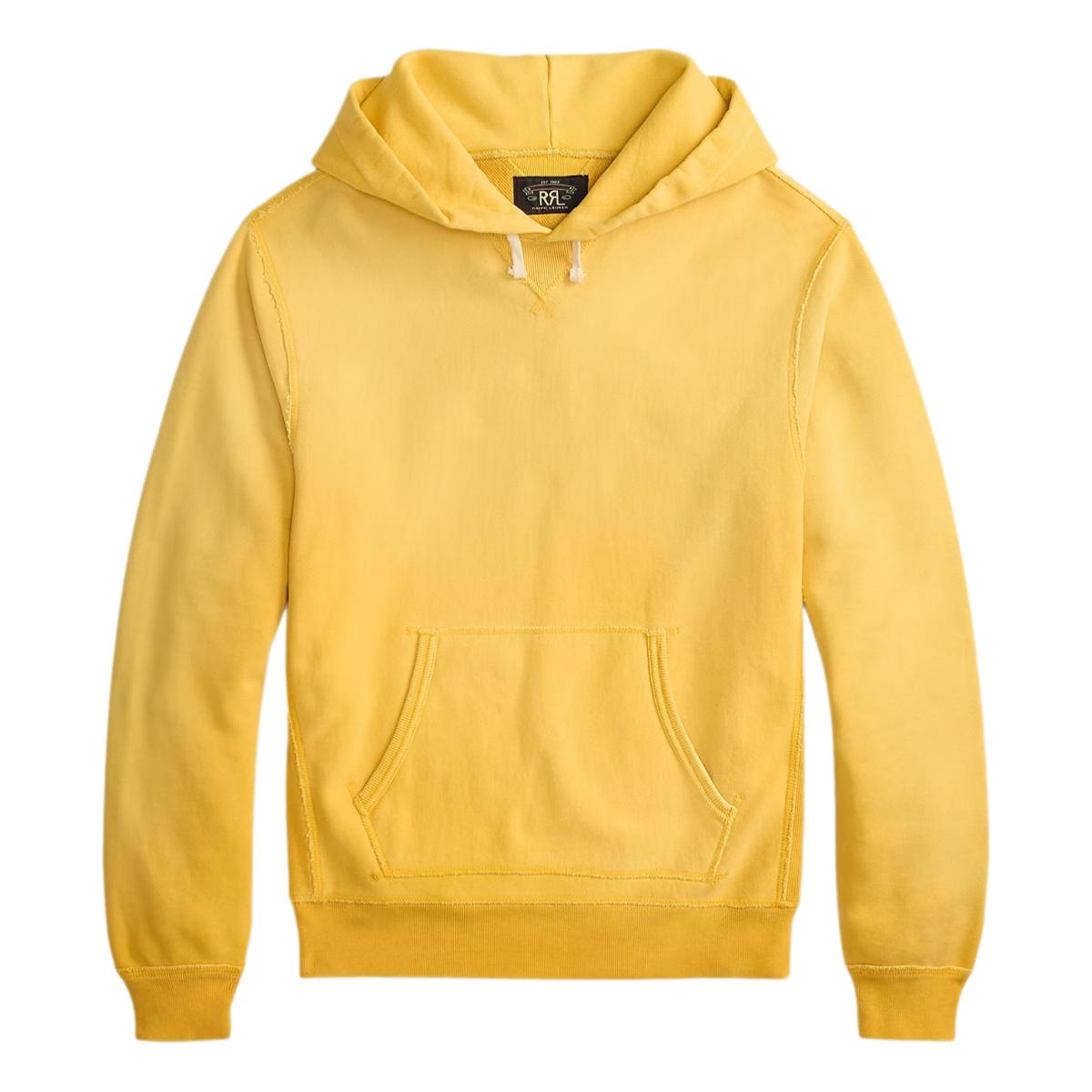 Garment-Dyed Fleece Hoodie Campus Yellow - sweatshirt
