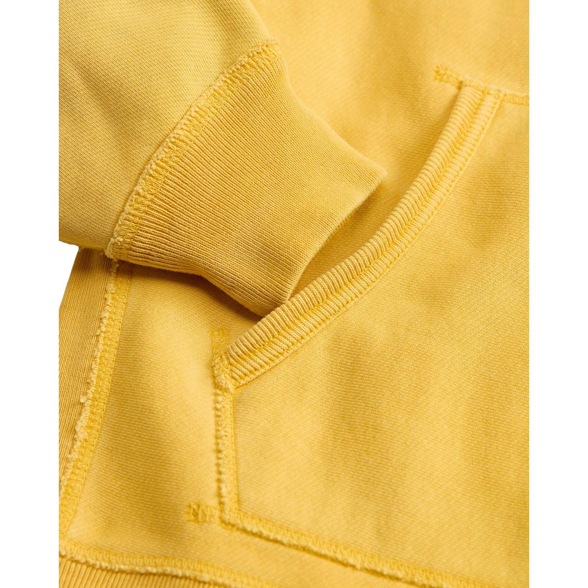 Garment-Dyed Fleece Hoodie Campus Yellow - sweatshirt