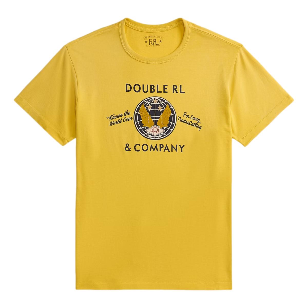 Garment-Dyed Jersey Graphic T-Shirt Vintage Yellow - T Shirt