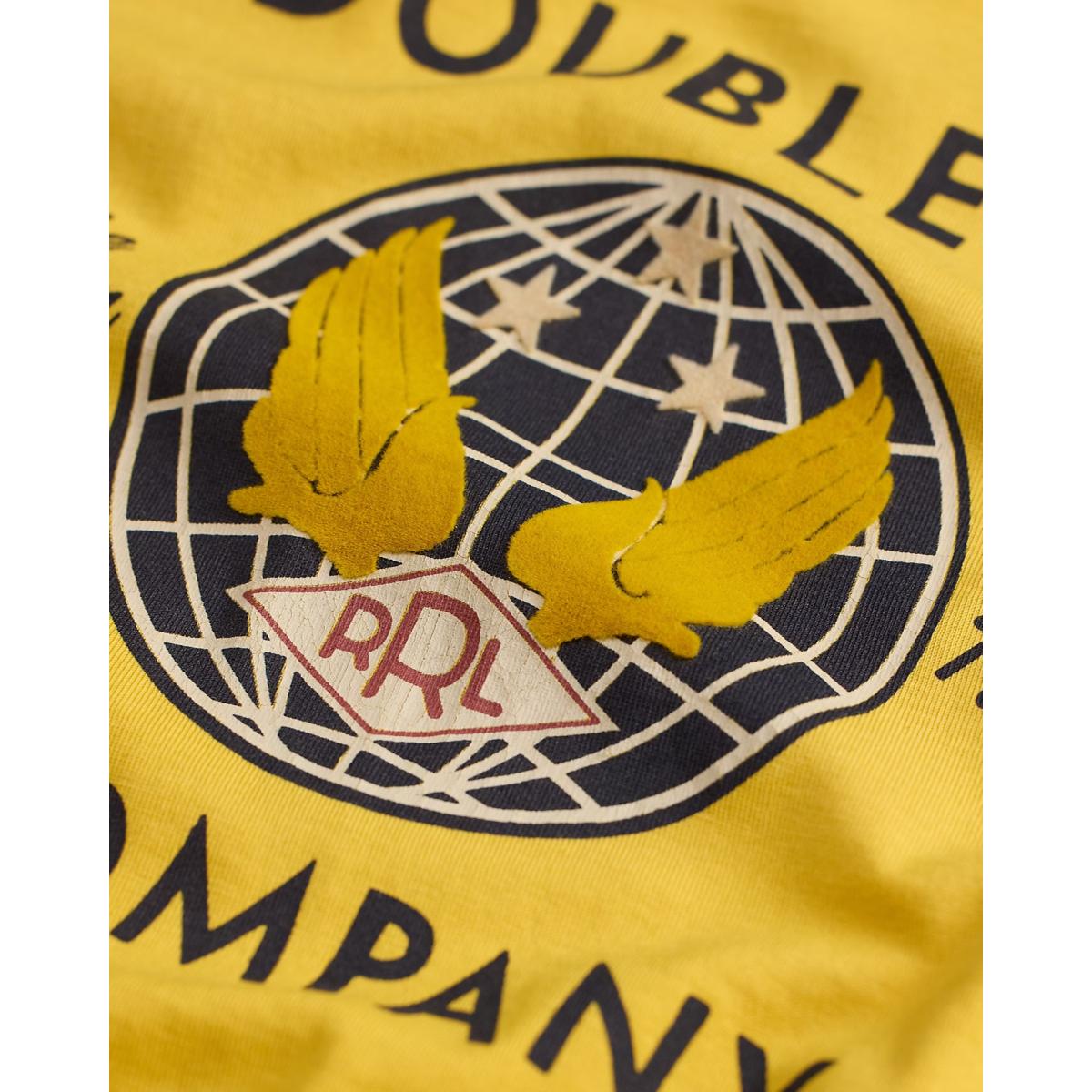 Garment-Dyed Jersey Graphic T-Shirt Vintage Yellow - T Shirt