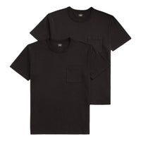 Garment-Dyed Pocket T-Shirt 2-Pack Black - T Shirt