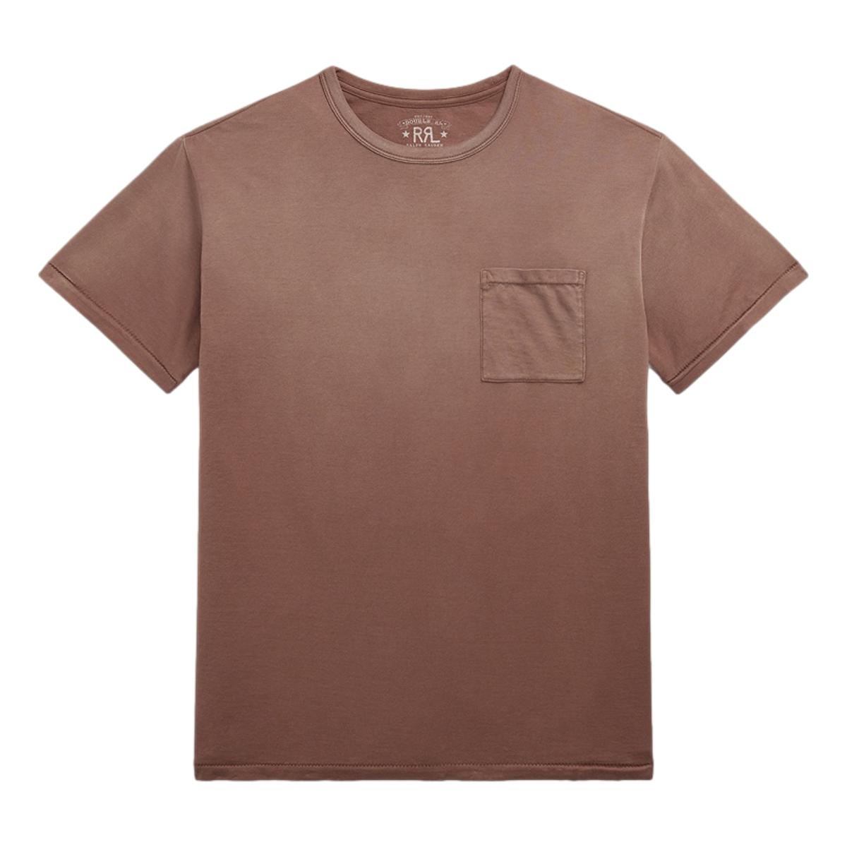 Garment-Dyed Pocket T-Shirt Chocolate - T Shirt