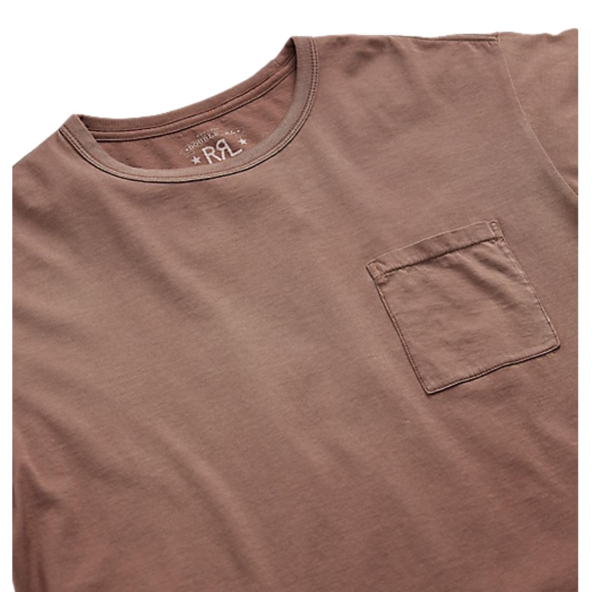 Garment-Dyed Pocket T-Shirt Chocolate - T Shirt