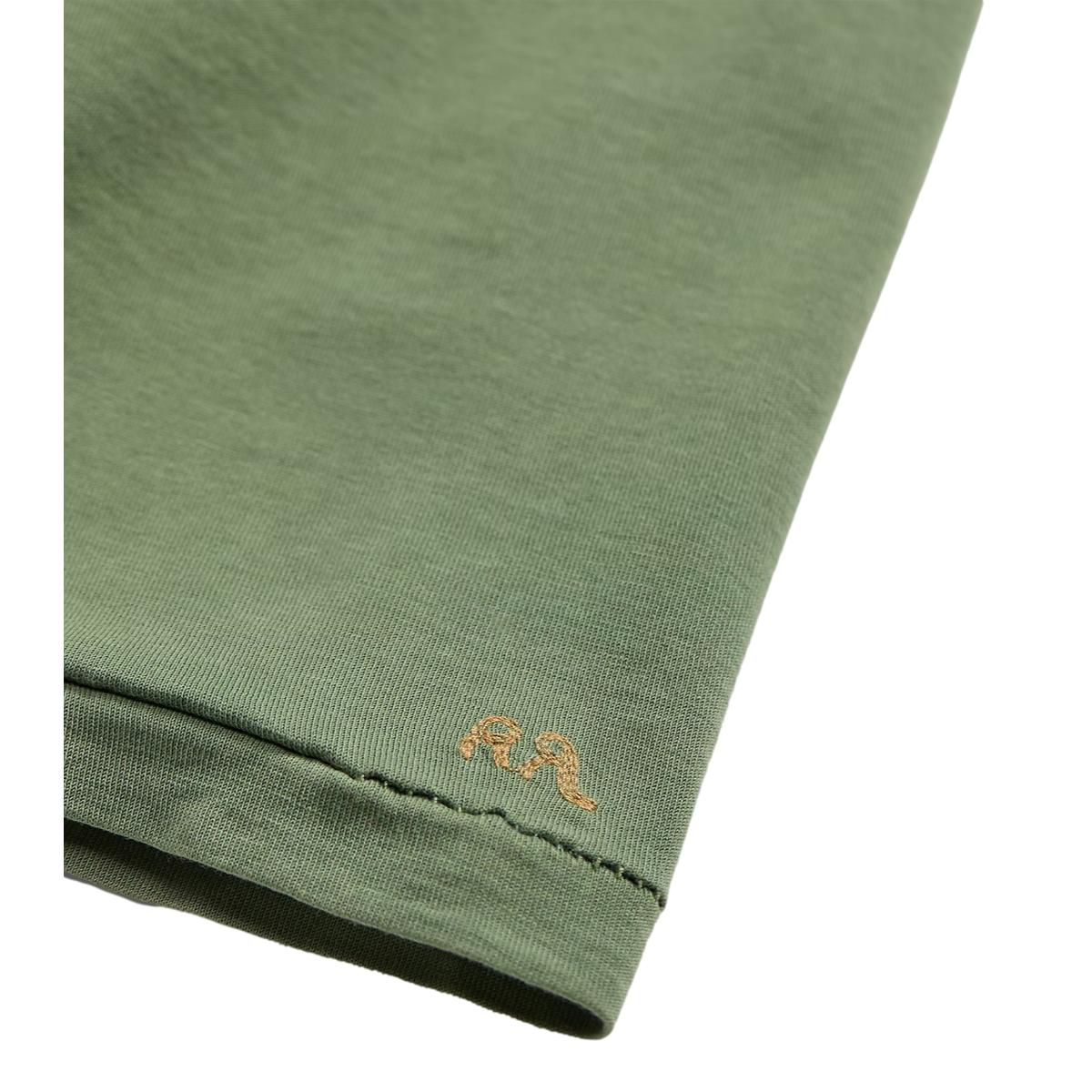 Garment-Dyed Pocket T-Shirt Olive - T Shirt