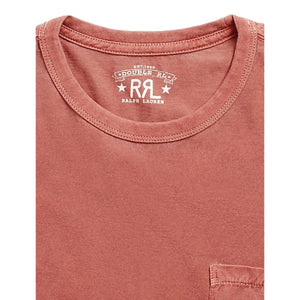 Garment-Dyed Pocket T-Shirt Red - T Shirt