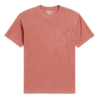 Garment-Dyed Pocket T-Shirt Red - T Shirt