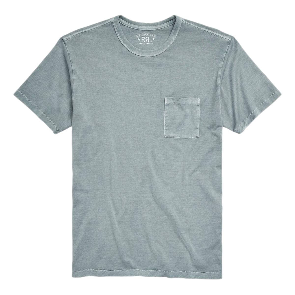Garment-Dyed Pocket T-Shirt Sea Green - T Shirt