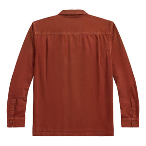 Garment-Dyed Twill Camp Shirt Brick - Shirt