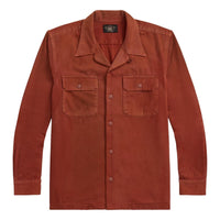 Garment-Dyed Twill Camp Shirt Brick - Shirt