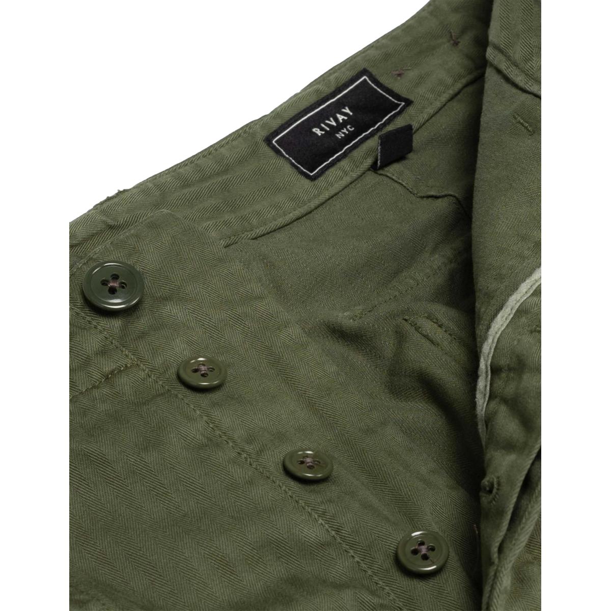 Garment Dyed Utility Pant in Olive Drab - Fatigue Pant
