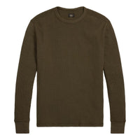 Garment-Dyed Waffle-Knit Crewneck - Henley