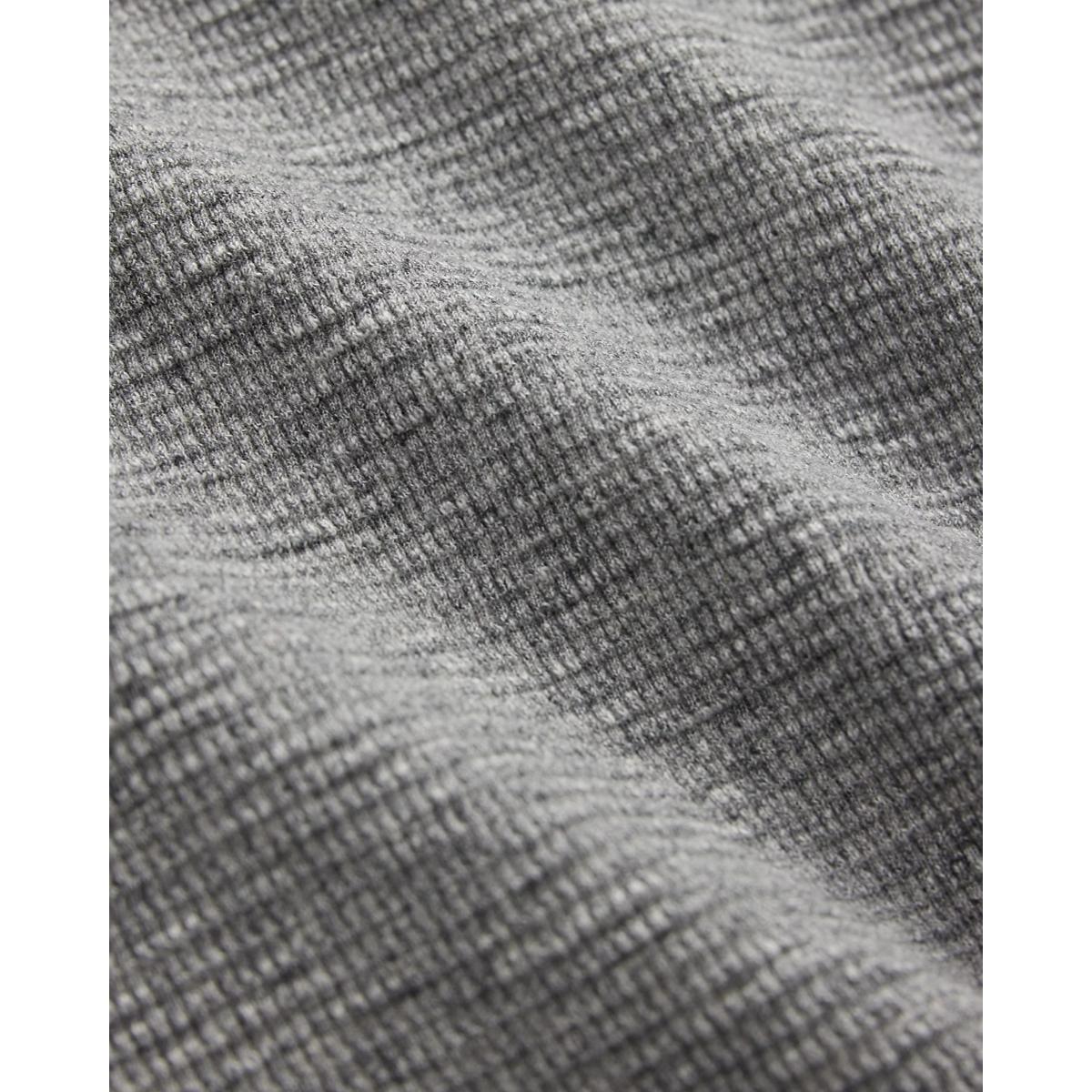 RRL Garment-Dyed Waffle-Knit Henley Grey Heather- MILWORKS