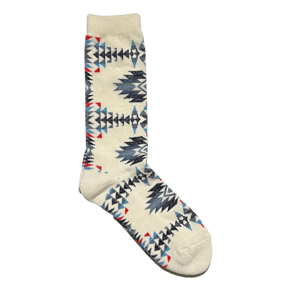 Geometric Crew Oatmeal - Socks