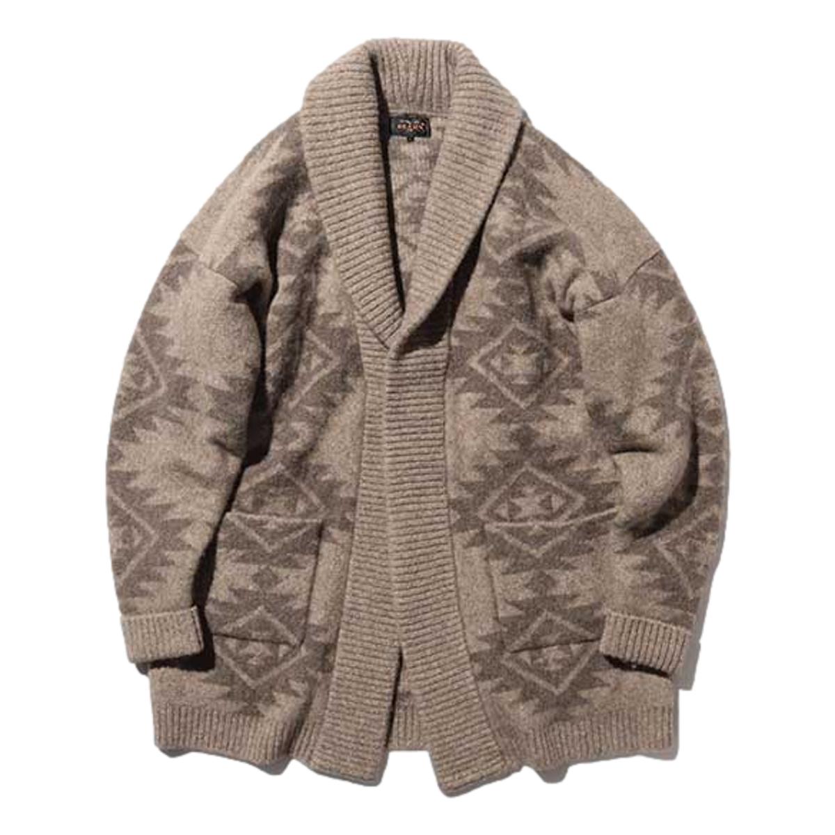 Gown Native Pattern Jacquard Beige - One Size - Sweater