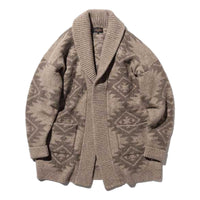 Gown Native Pattern Jacquard Beige - One Size - Sweater